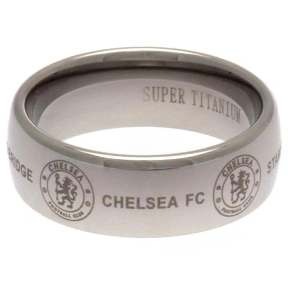 Chelsea FC Super Titanium Ring Medium