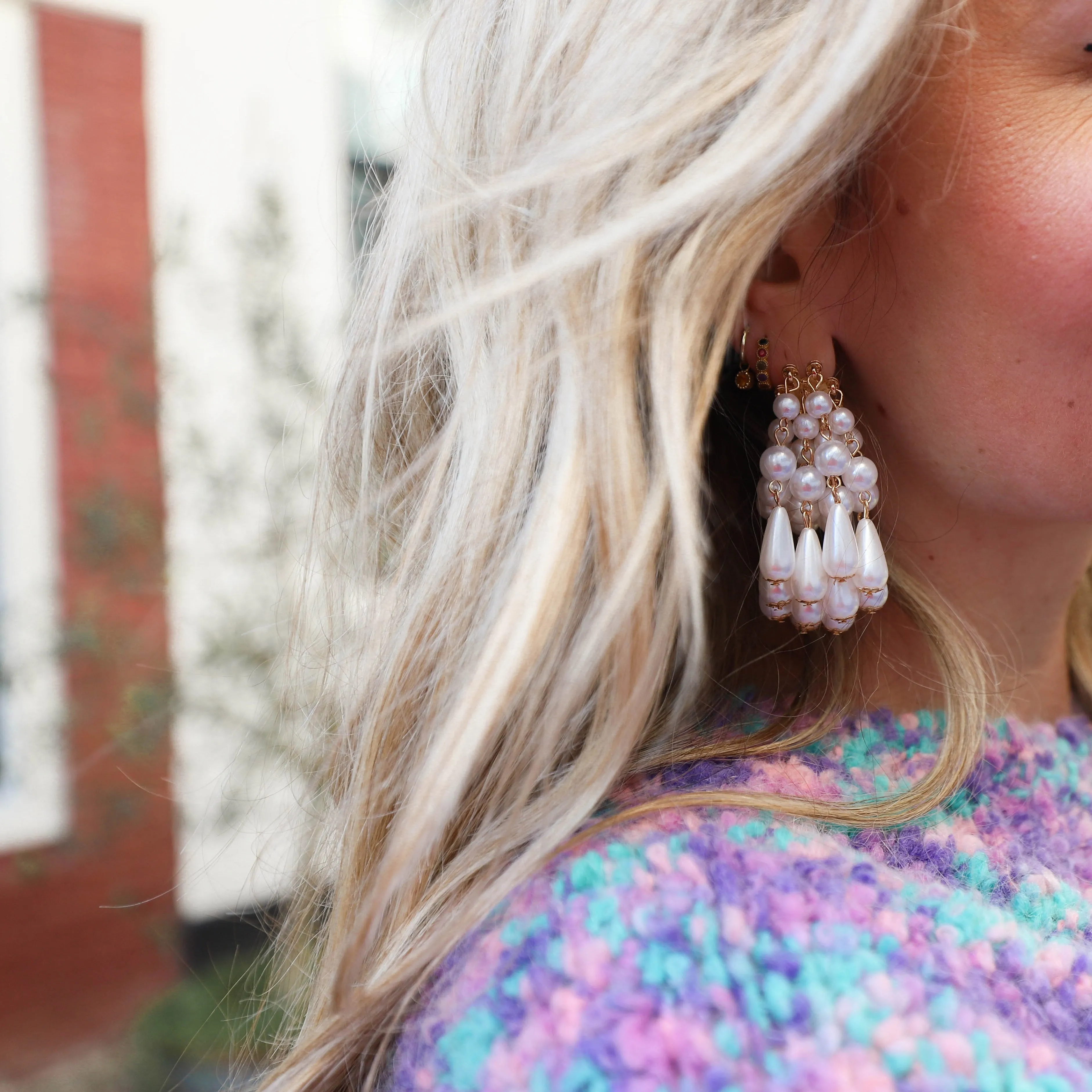 Chelsea pearl earrings