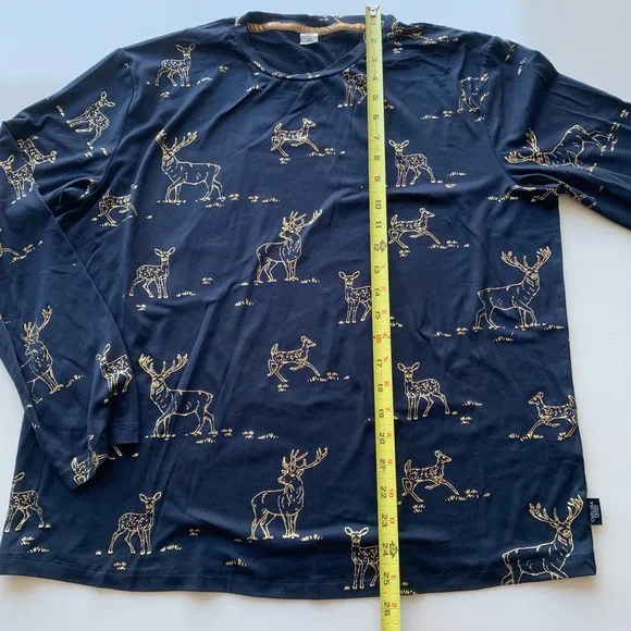 Chelsea Peers DEER PRINT SET - Pyjama set - navy‎ Size Large 14