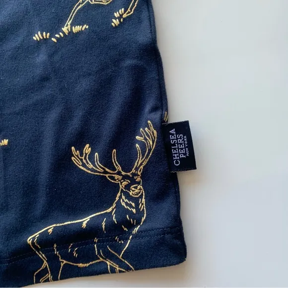 Chelsea Peers DEER PRINT SET - Pyjama set - navy‎ Size Large 14