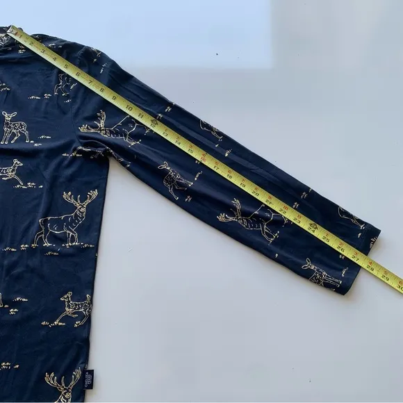 Chelsea Peers DEER PRINT SET - Pyjama set - navy‎ Size Large 14