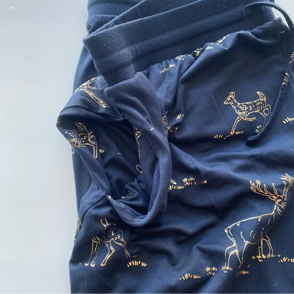 Chelsea Peers DEER PRINT SET - Pyjama set - navy‎ Size Large 14
