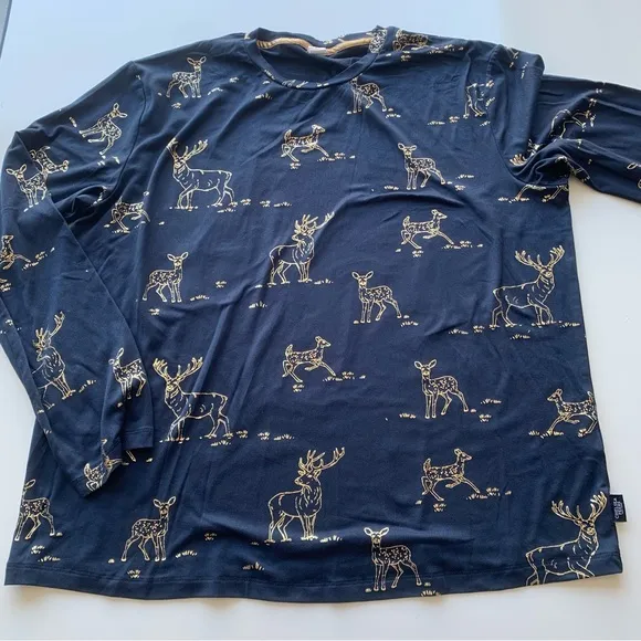 Chelsea Peers DEER PRINT SET - Pyjama set - navy‎ Size Large 14