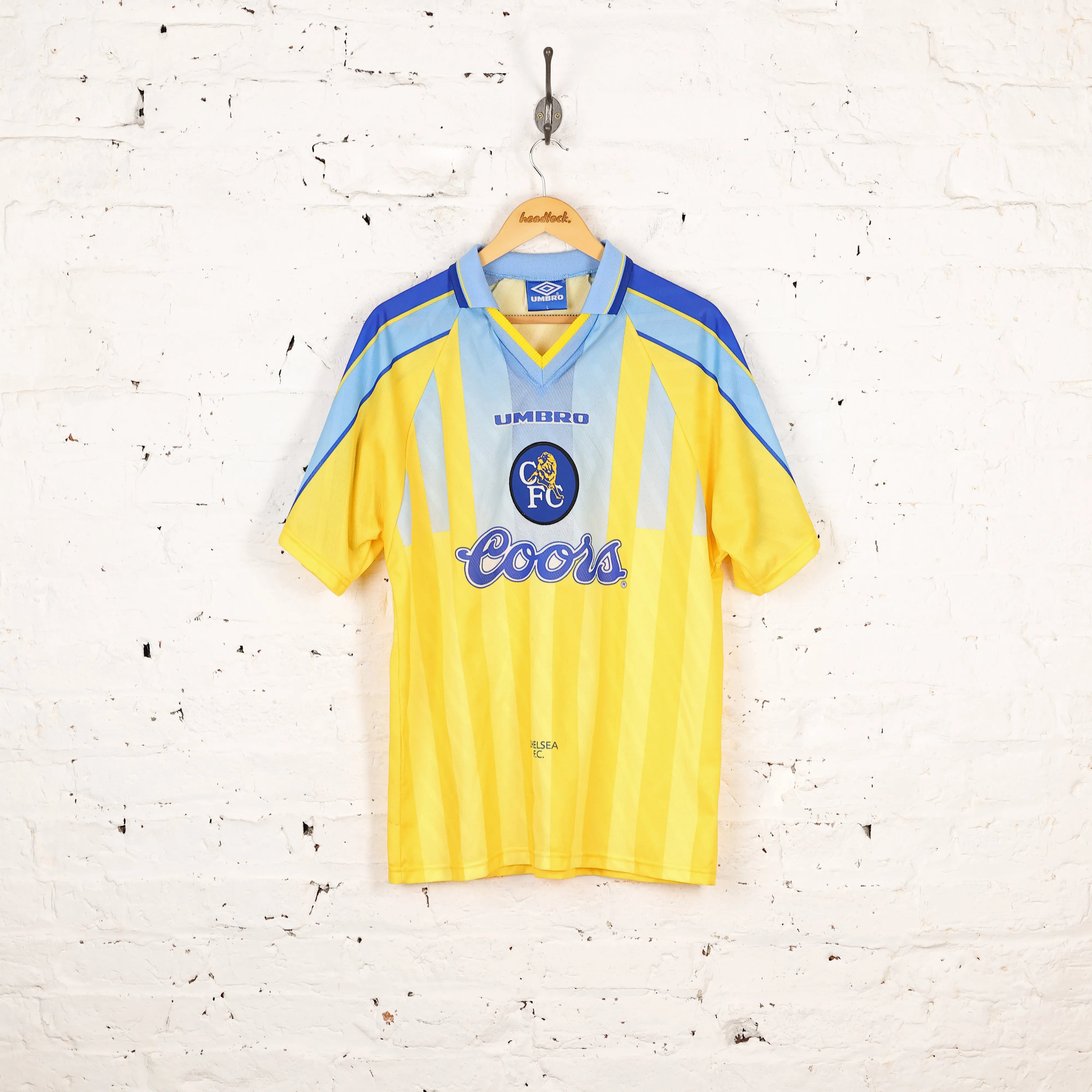 Chelsea Umbro 1996 Away Football Shirt - Yellow - L