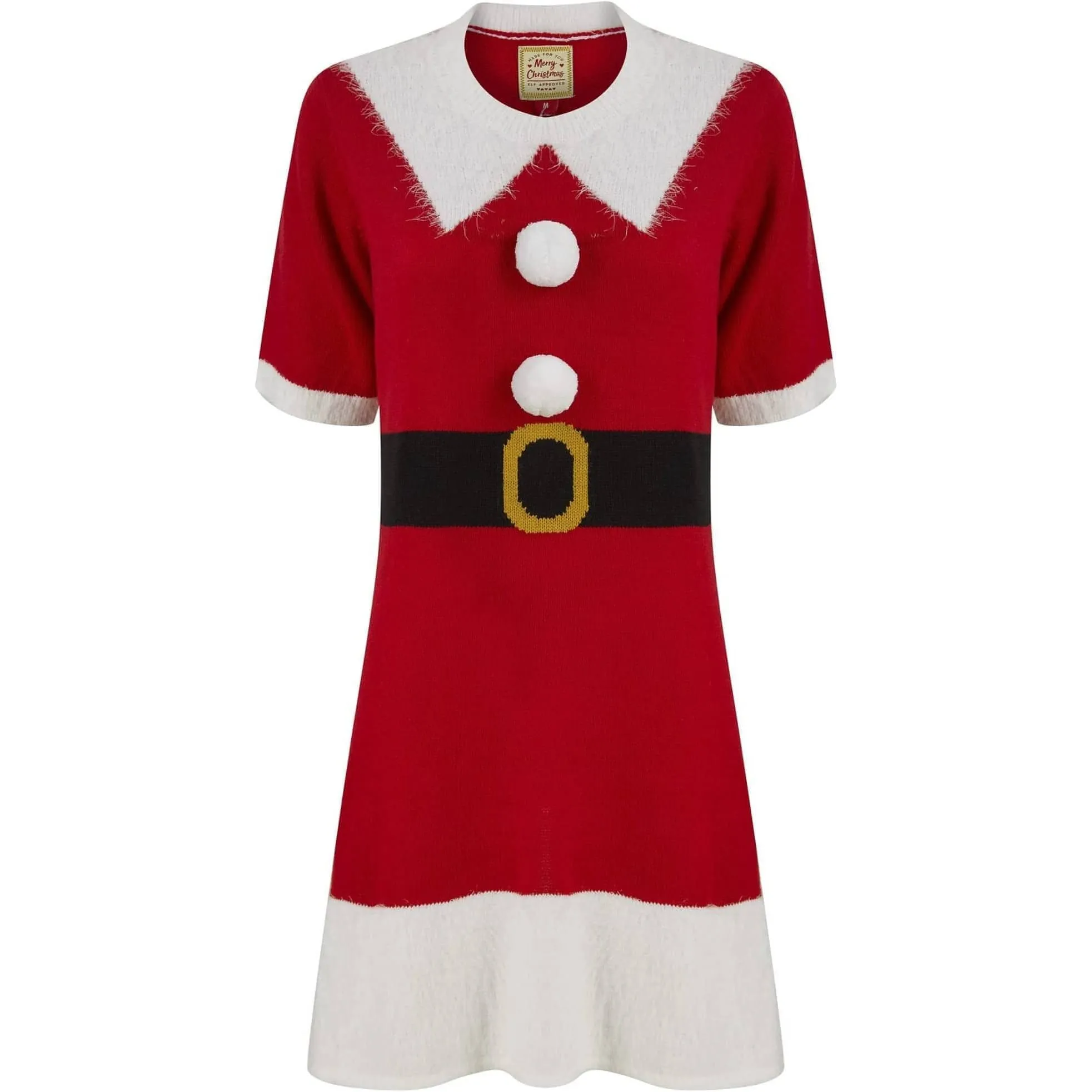 Christmas Mrs Claus Novelty Womens Christmas Dress - Red