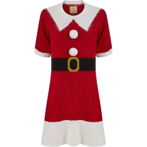 Christmas Mrs Claus Novelty Womens Christmas Dress - Red