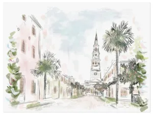 CHURCH ST - CANVAS 30x40 PRINT