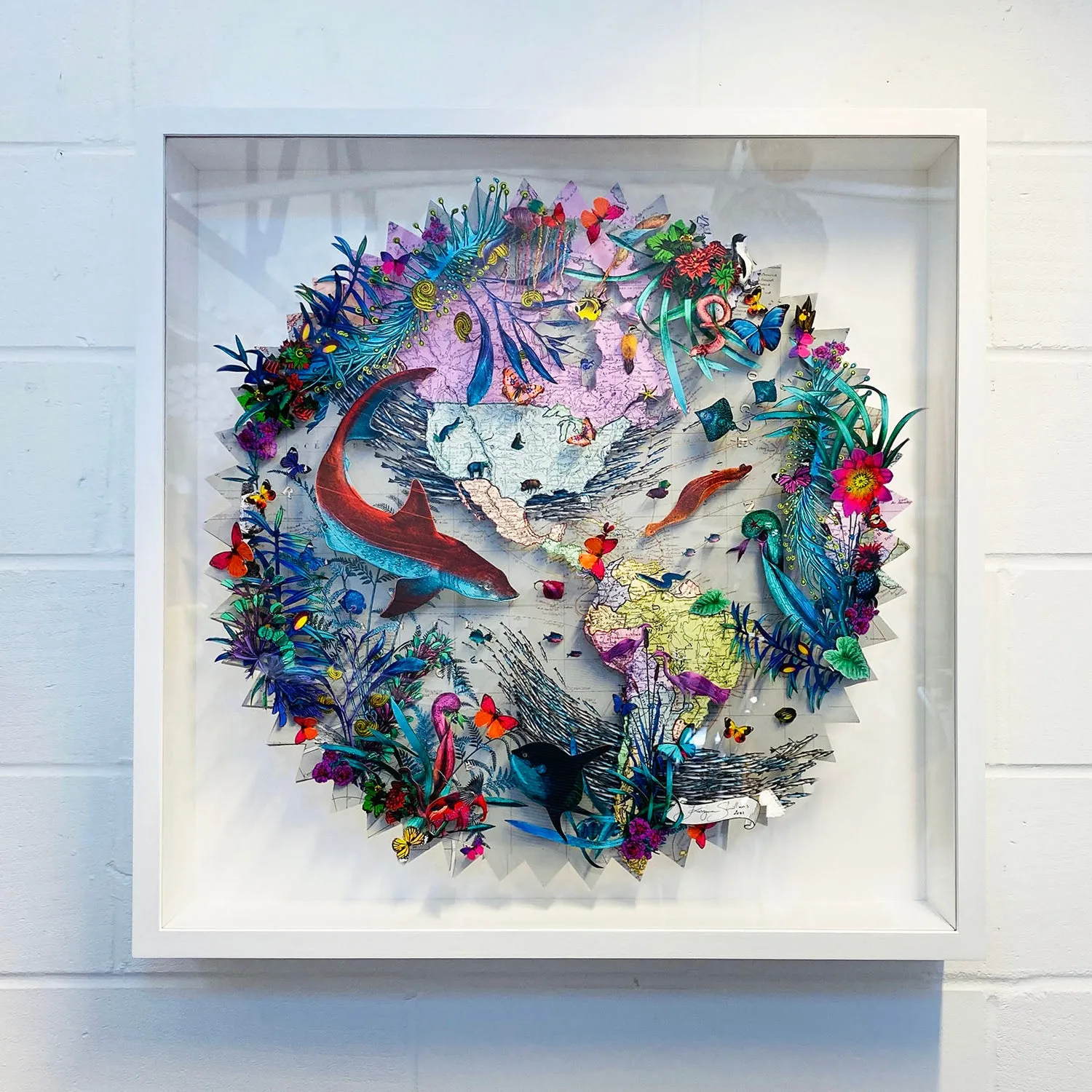 Circular Silvery Saer - Blacktip Shark - Original Artwork