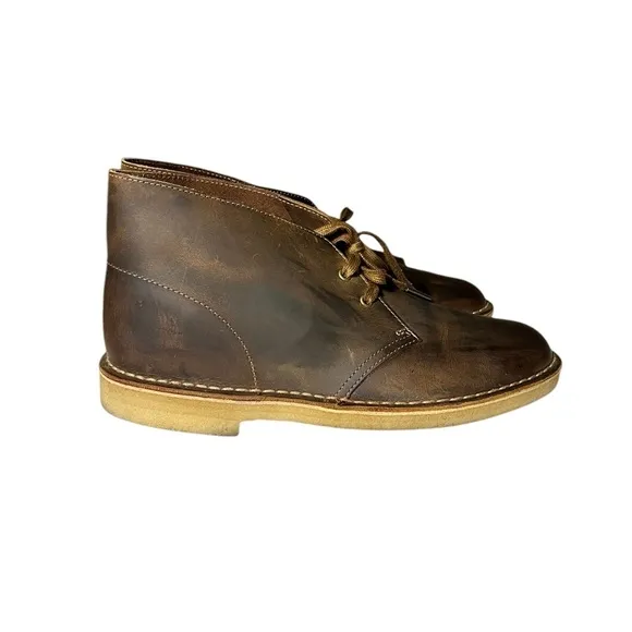 🌻Clarks Brown Beeswax Bushacre 3 Chukka Boots Men's Size 10