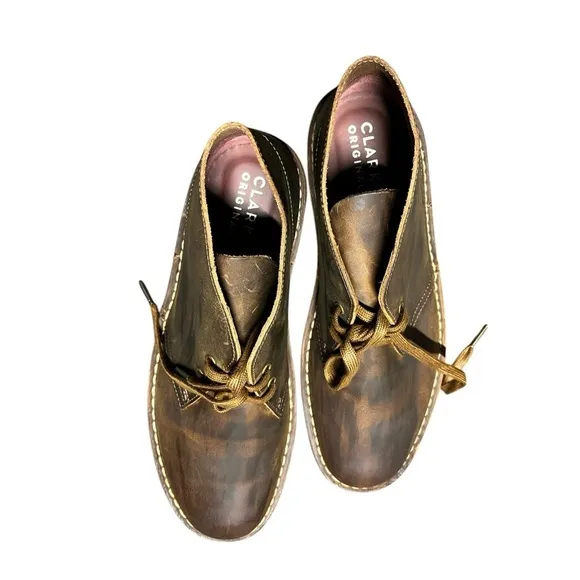 🌻Clarks Brown Beeswax Bushacre 3 Chukka Boots Men's Size 10