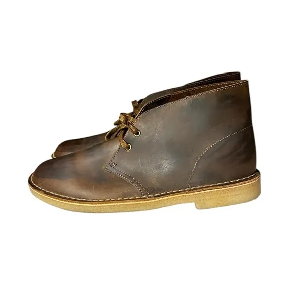 🌻Clarks Brown Beeswax Bushacre 3 Chukka Boots Men's Size 10