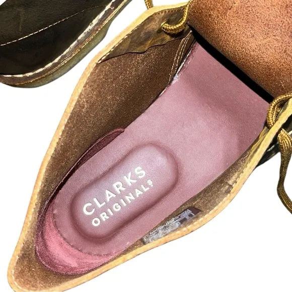 🌻Clarks Brown Beeswax Bushacre 3 Chukka Boots Men's Size 10