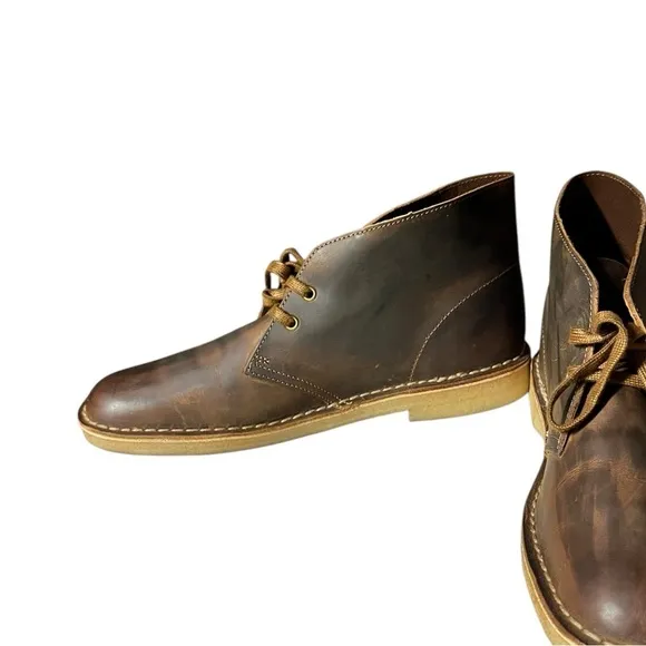 🌻Clarks Brown Beeswax Bushacre 3 Chukka Boots Men's Size 10