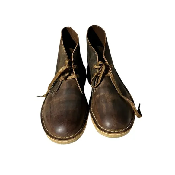 🌻Clarks Brown Beeswax Bushacre 3 Chukka Boots Men's Size 10