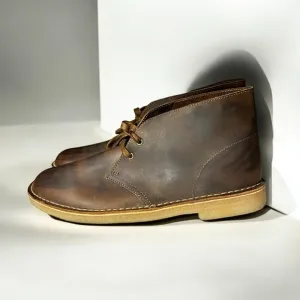 🌻Clarks Brown Beeswax Bushacre 3 Chukka Boots Men's Size 10