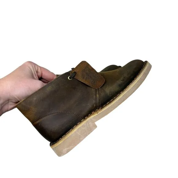 Clarks Desert Boot Beeswax Jaune Miel Chukka Leather Capsole Youth Size 3 Wide