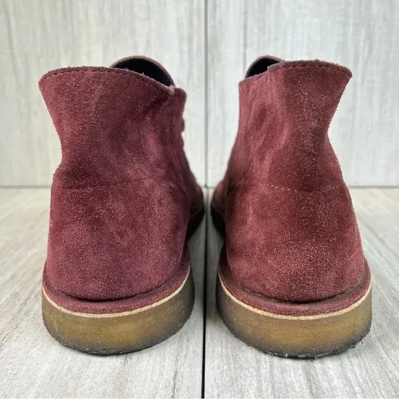 Clark’s Desert Original Chukka Derby Red Wine Suede Boot Casual Shoe Men Size 11