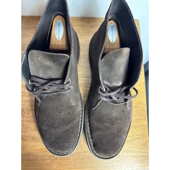 Clarks Originals Brown Desert Chukka Boot 10.5 Mens Leather Stead GUC Crepe Sole
