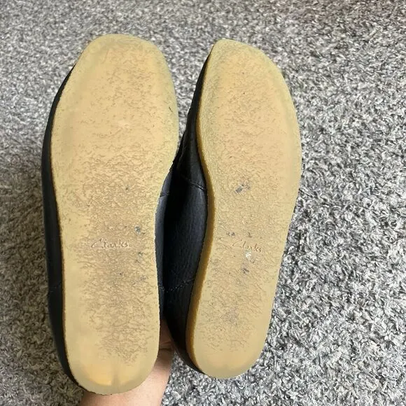 Clarks Originals Wallabee Men Sz 10 M Black Casual Classic Chukka Shoe Leather