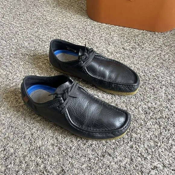 Clarks Originals Wallabee Men Sz 10 M Black Casual Classic Chukka Shoe Leather