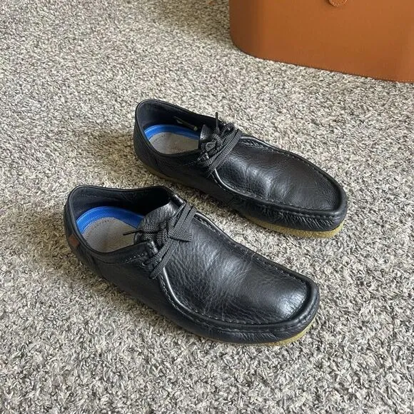 Clarks Originals Wallabee Men Sz 10 M Black Casual Classic Chukka Shoe Leather