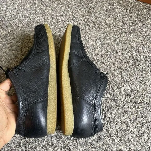 Clarks Originals Wallabee Men Sz 10 M Black Casual Classic Chukka Shoe Leather