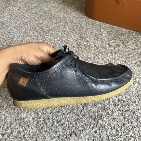 Clarks Originals Wallabee Men Sz 10 M Black Casual Classic Chukka Shoe Leather