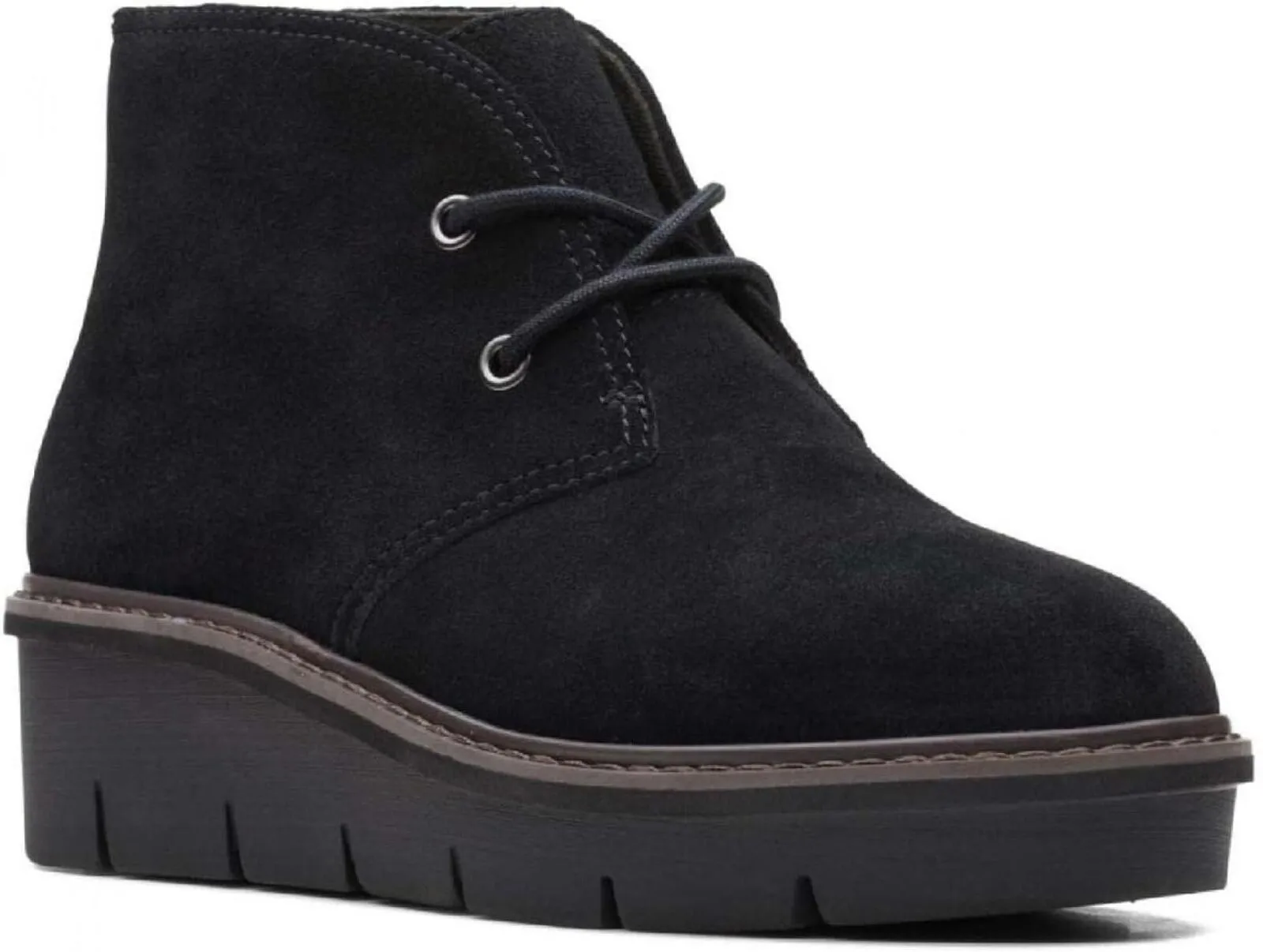 Clarks Women's Airabell Zip Ankle Boot 26163310 Black Suede 7M
