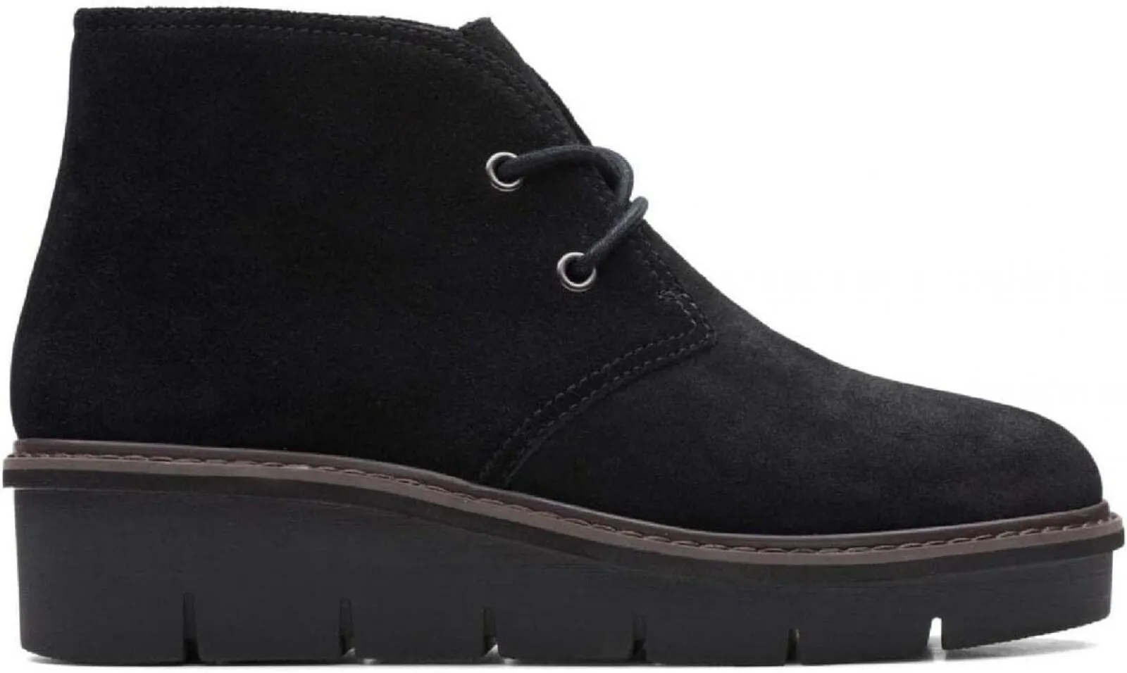 Clarks Women's Airabell Zip Ankle Boot 26163310 Black Suede 7M
