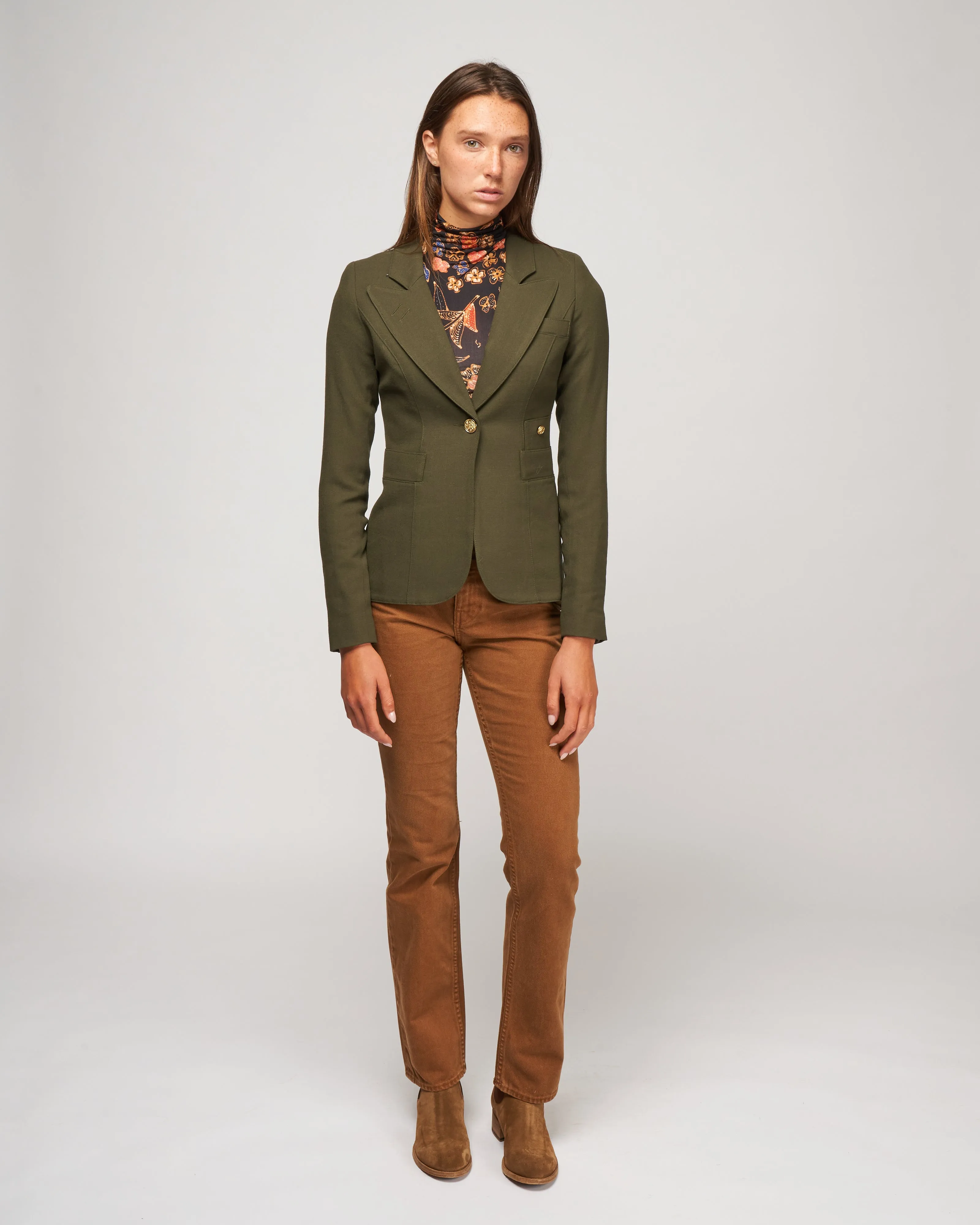 classic duchess blazer - army