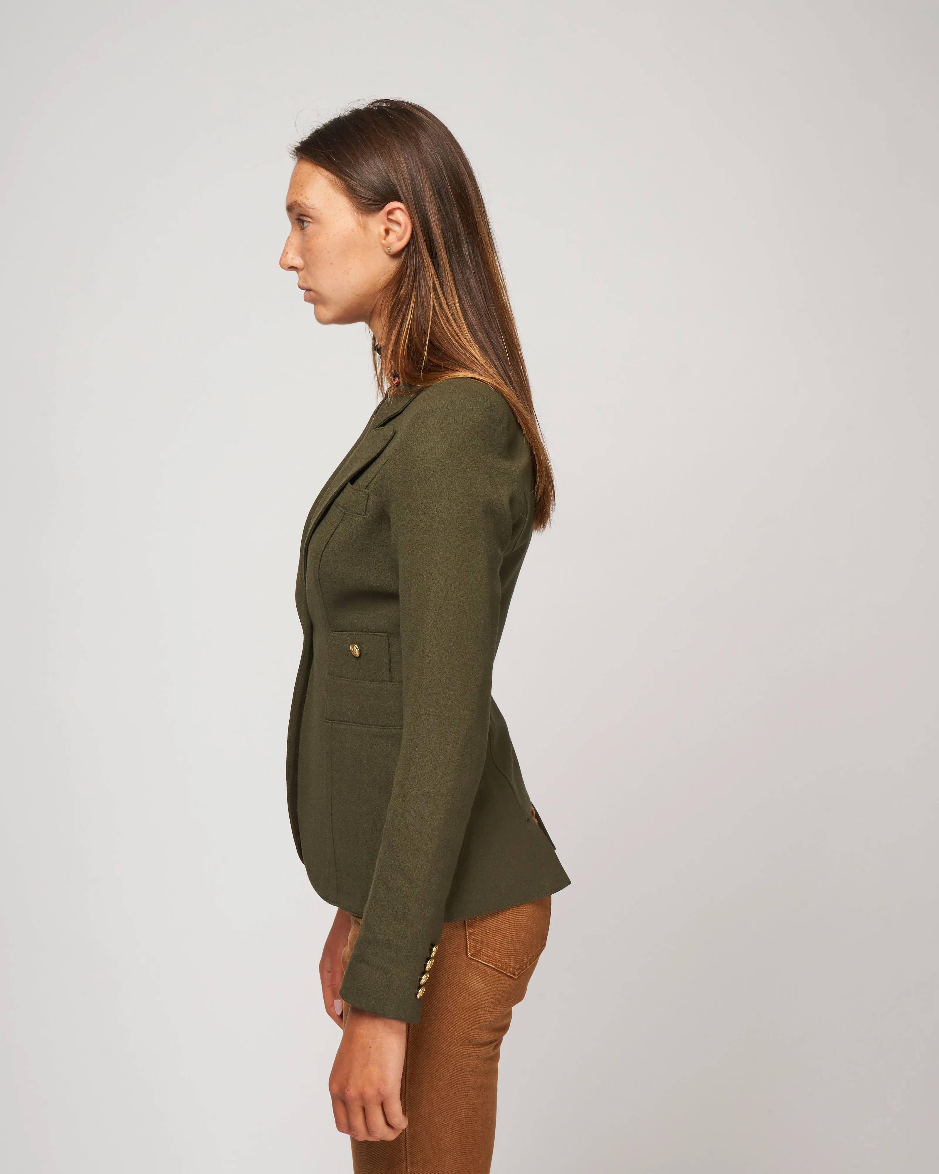 classic duchess blazer - army