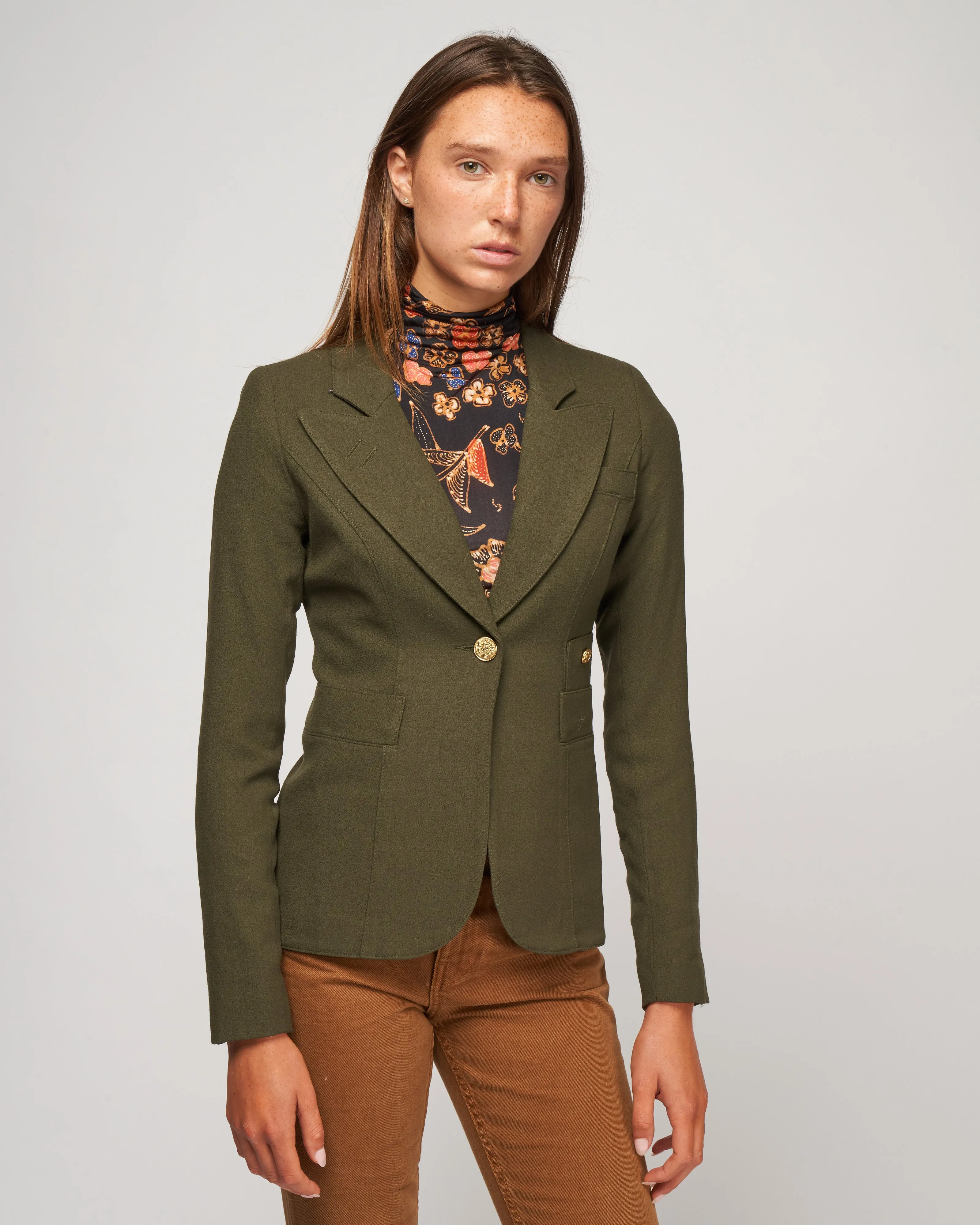 classic duchess blazer - army