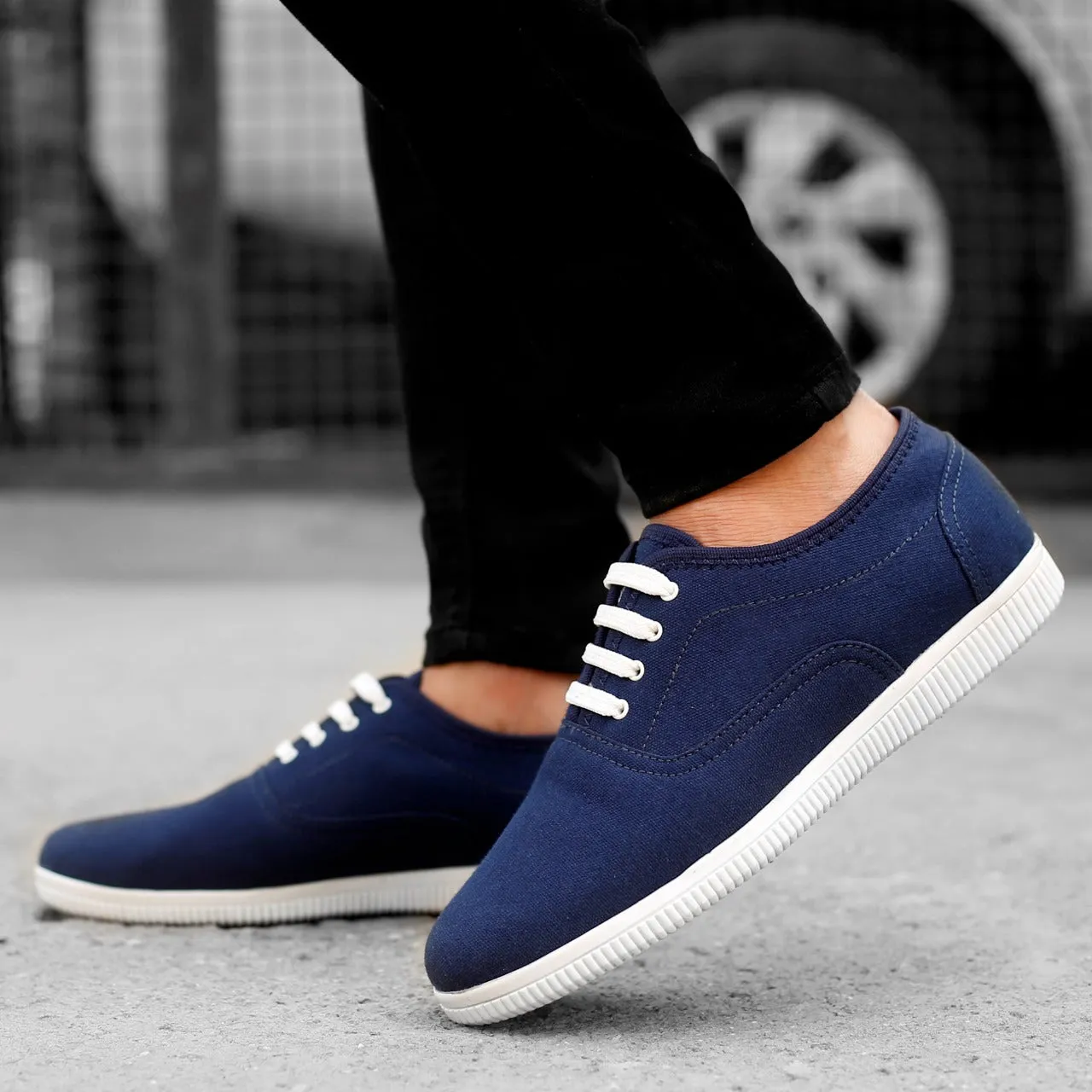 Classy Canvas Shoes In Mix Color For Men's-Unique and Classy