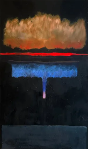 Cobalt Blues: Chelsea Owens: Abstract Nocturnalscape No. 7