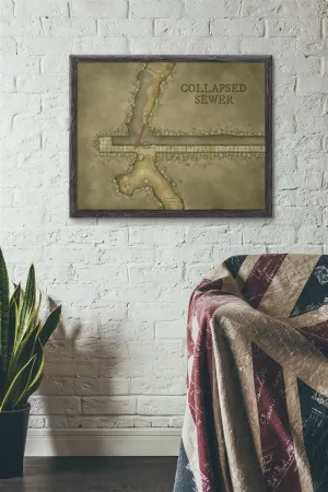 Collapsed Sewer Fantasy Map