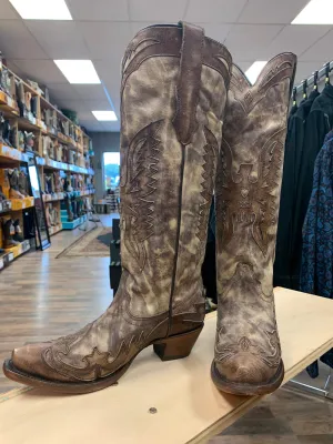 Corral Taupe Brown Eagle Overlay