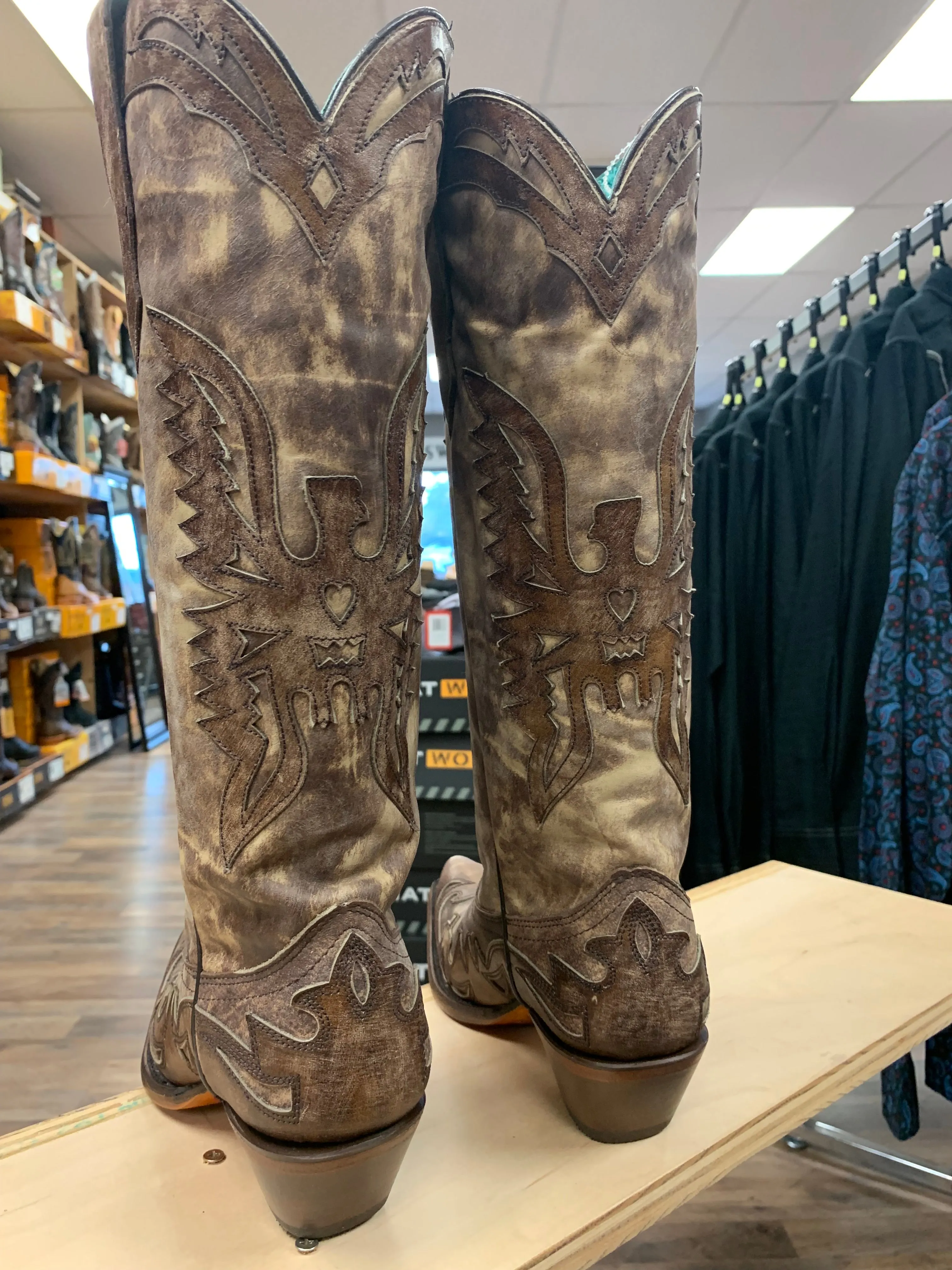 Corral Taupe Brown Eagle Overlay