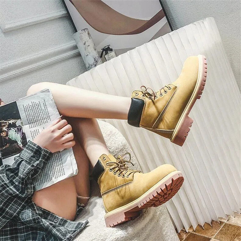 Couple style Martin boots fashion trend platform boots