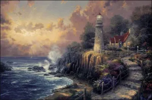 Craft Buddy Paint by Numbers Thomas Kinkade The Light of Peace Canvas Kit