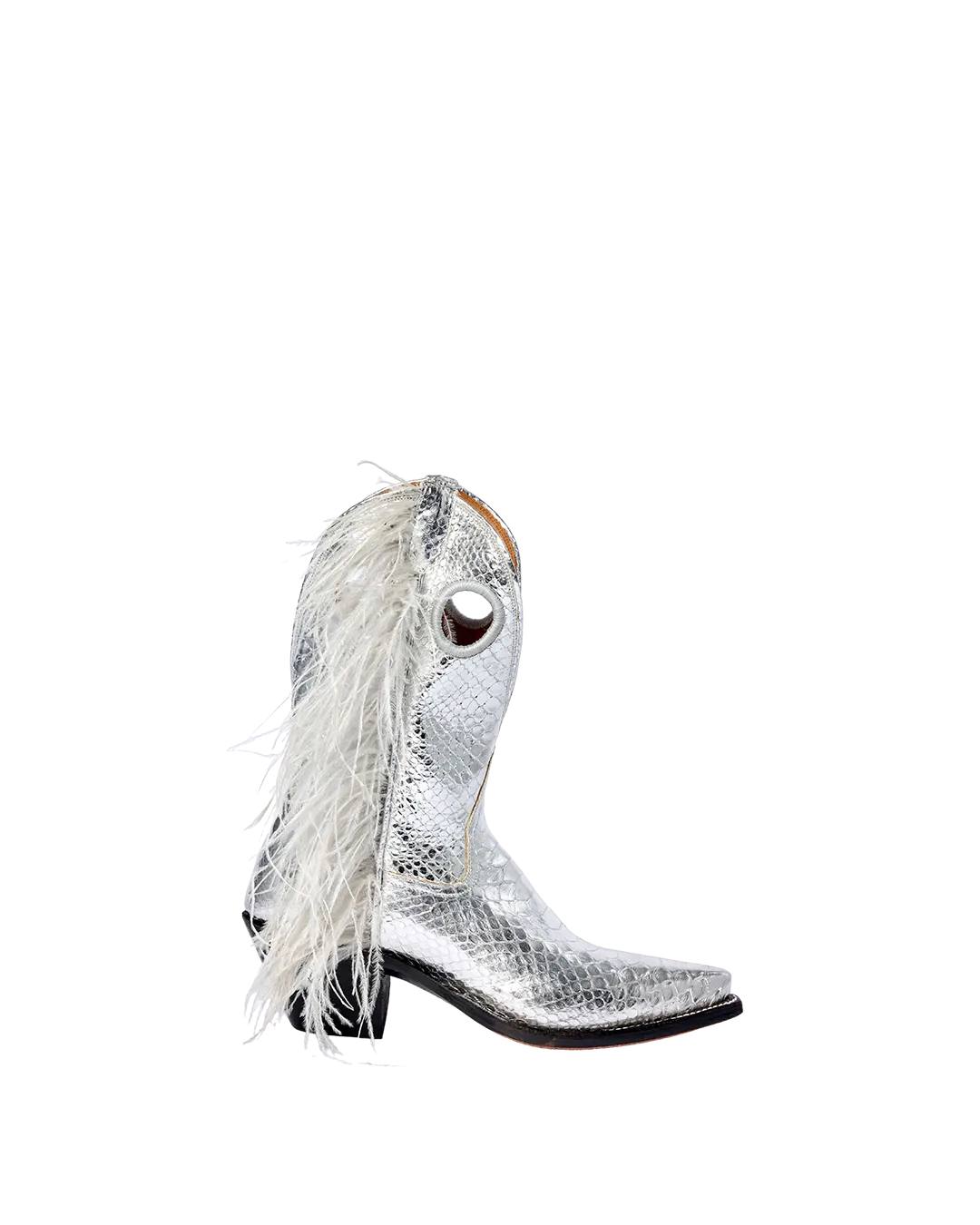 Crawford Metallic Silver Python