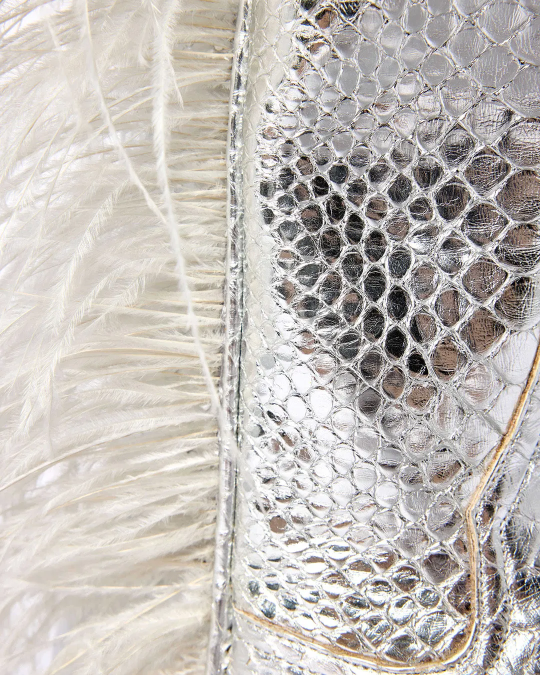 Crawford Metallic Silver Python