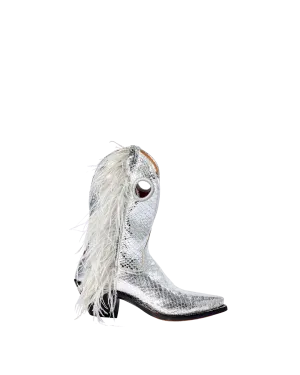Crawford Metallic Silver Python