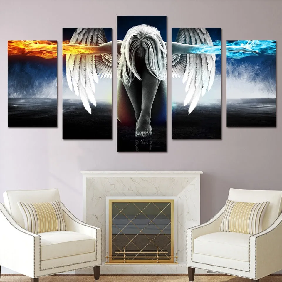 Darkness & Light 5 Piece Canvas
