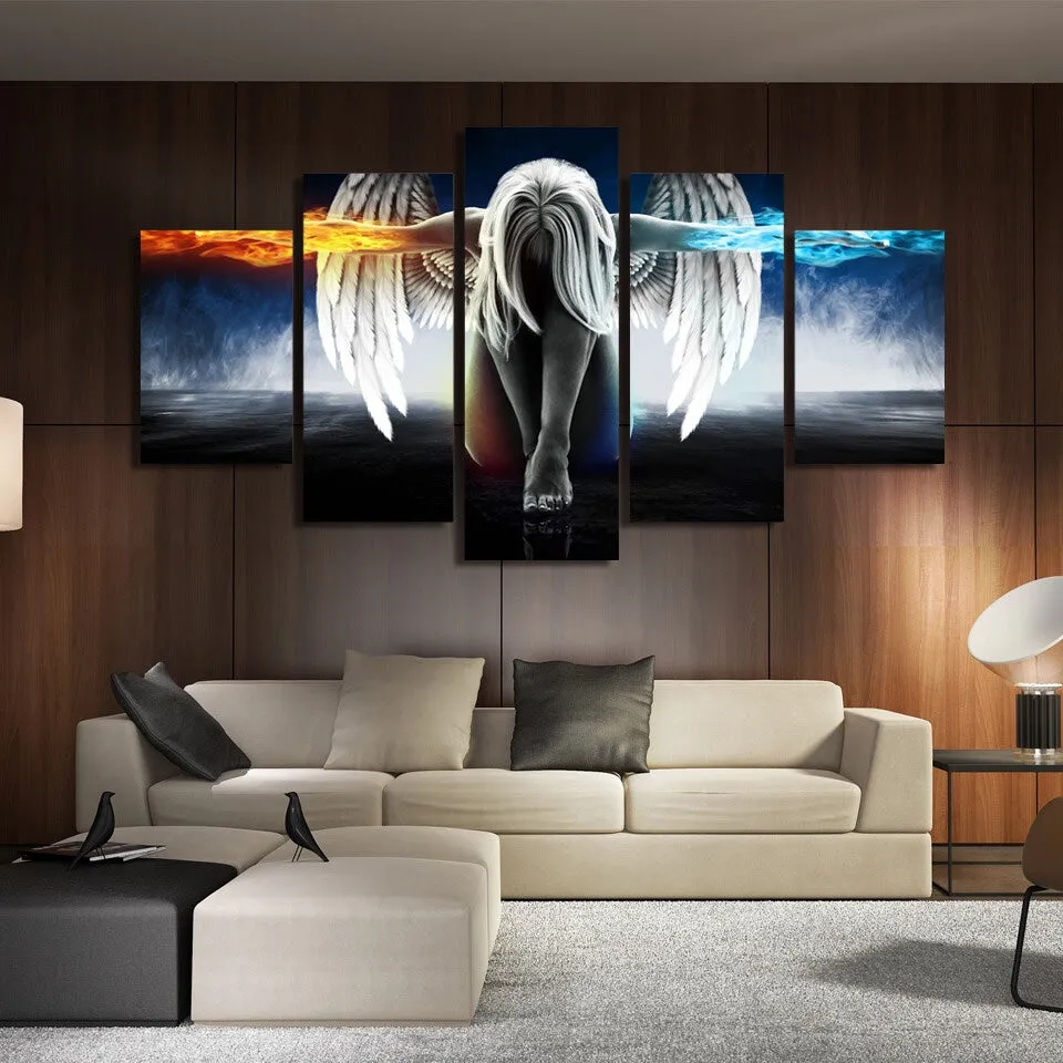 Darkness & Light 5 Piece Canvas