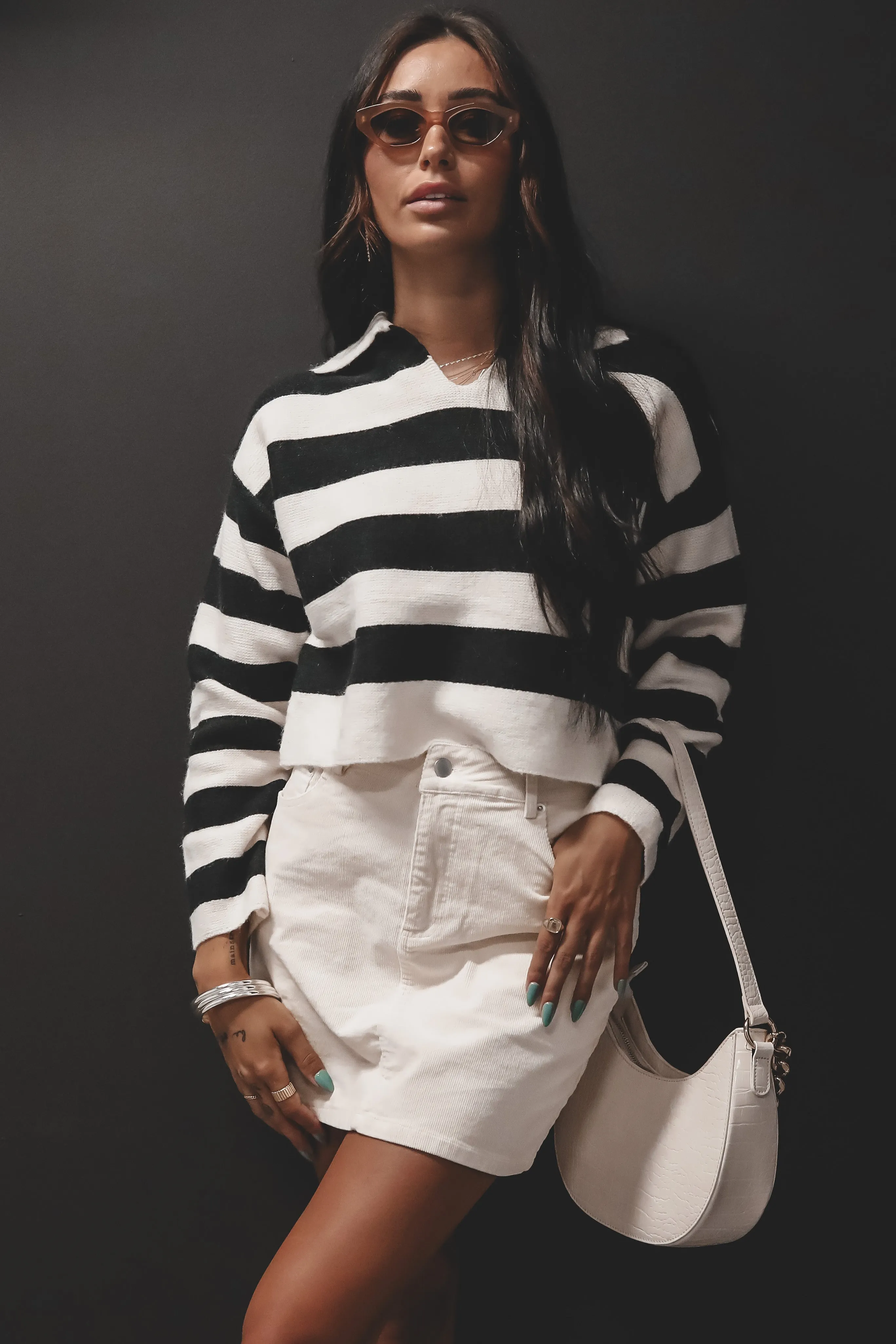 DEAL SADIE & SAGE Lorelei Striped Sweater