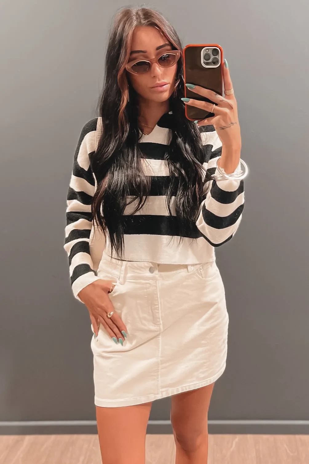DEAL SADIE & SAGE Lorelei Striped Sweater