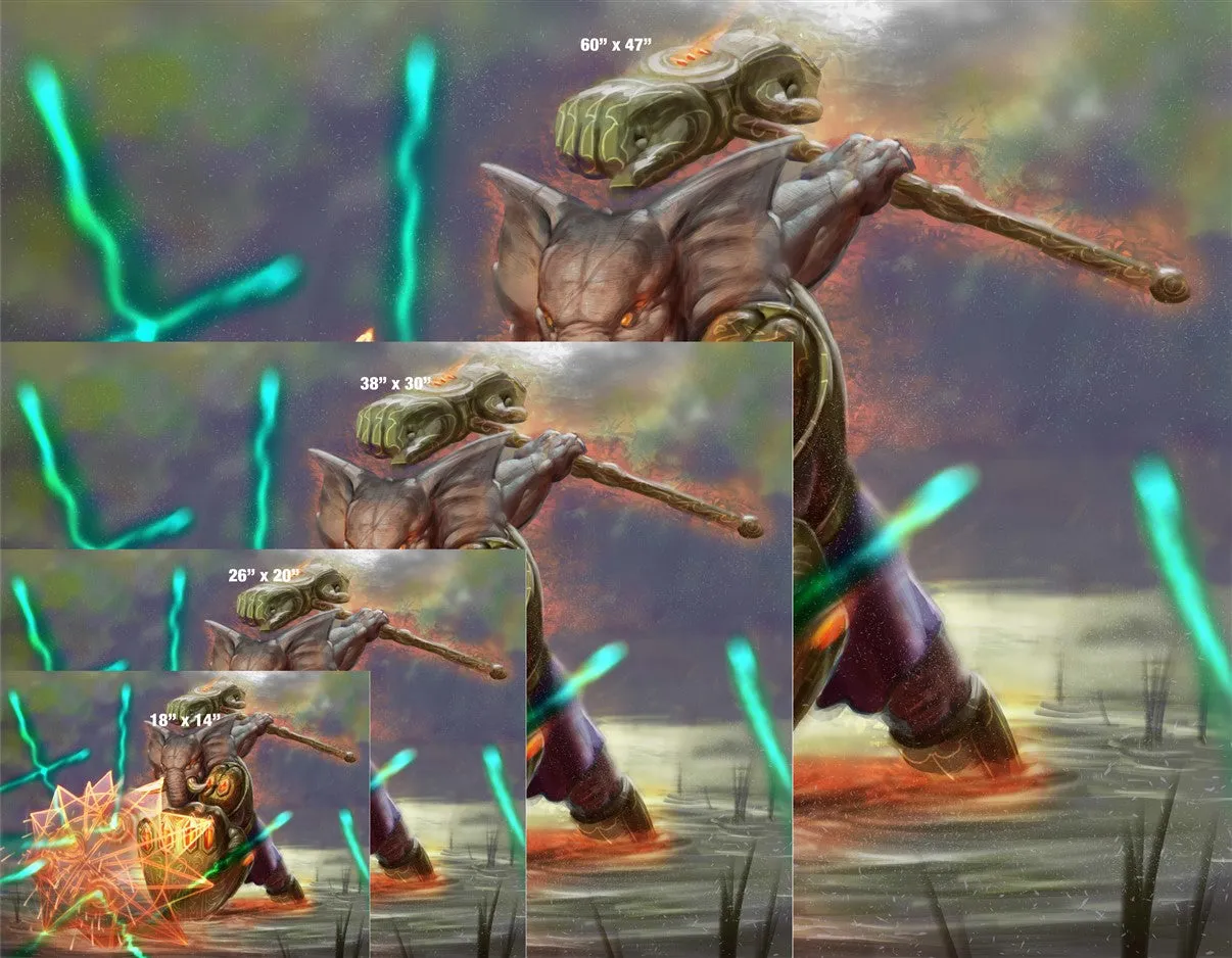 Devoted Aegis Tuskaar Paladin Canvas Art