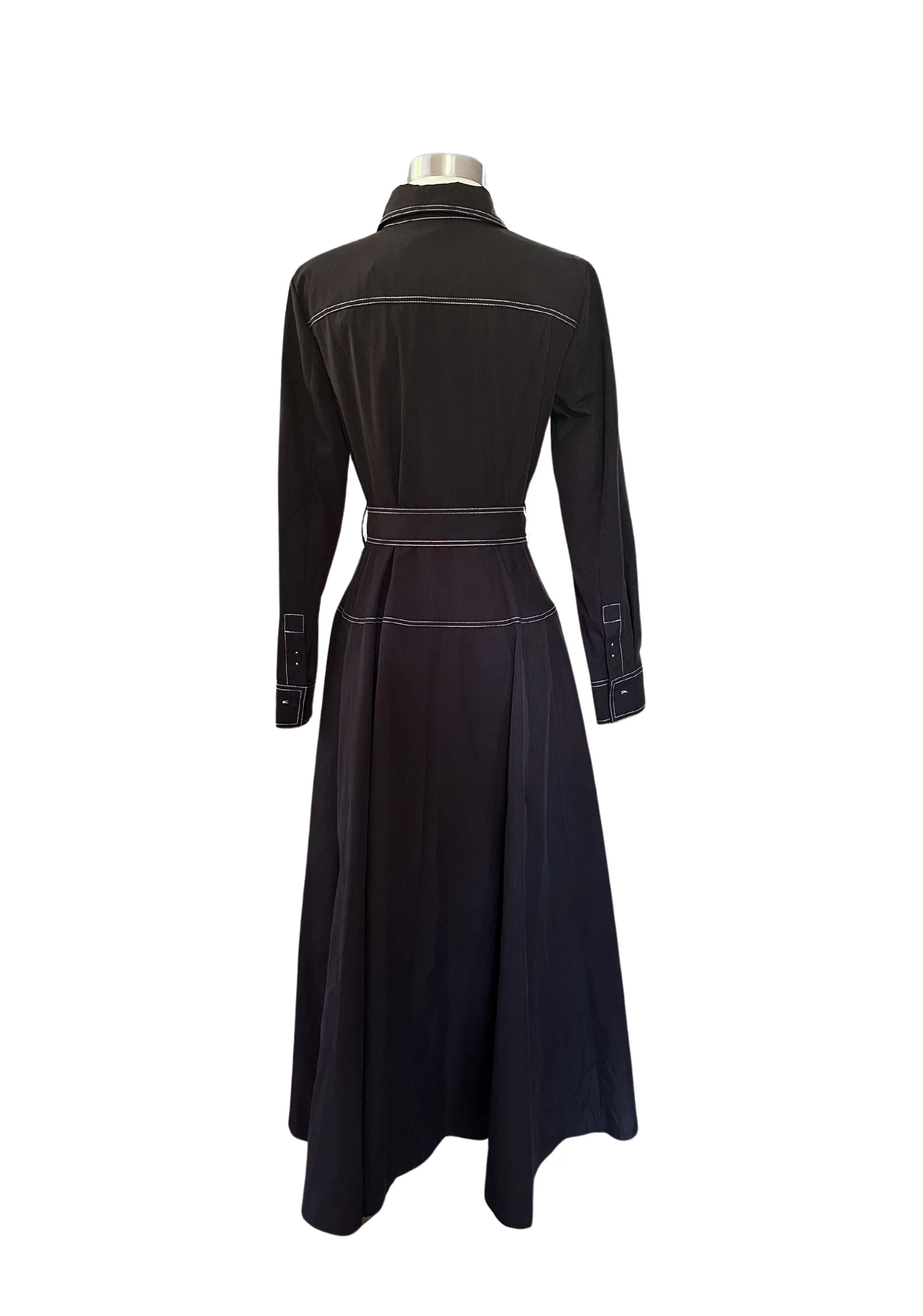 Double Stitch Shirt Dress Marine