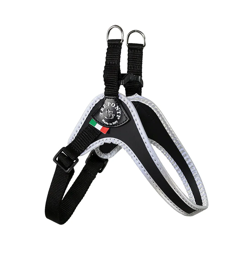 Easy Fit Black Harness with Adjustable Girth