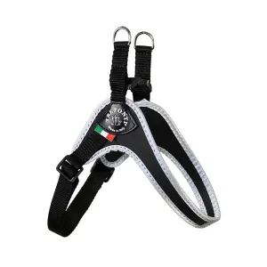 Easy Fit Black Harness with Adjustable Girth